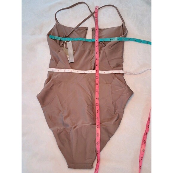 J.Crew Mira one-piece swimsuit in Classic Sculpt Smoky Willow Wood Size 6 NWT - Picture 8 of 11